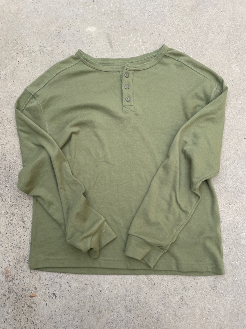 Men’s Green Henley Top